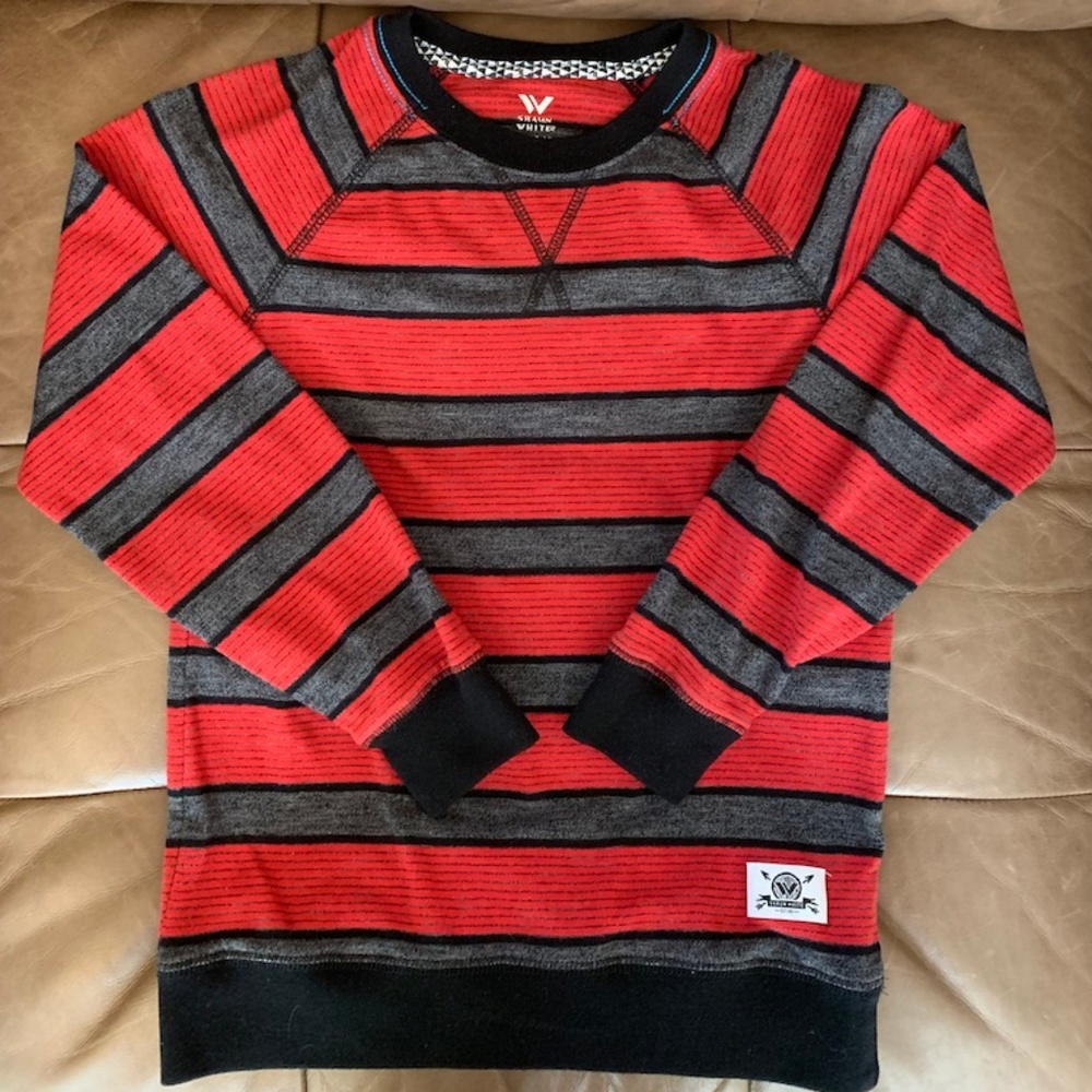 Boys Sean White Long Sleeve Sweatshirt Sz. 8-10